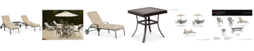 Agio Park Gate Outdoor Cast Aluminum 3-Pc. Chaise Set (2 Chaise Lounges and 1 End Table), Created for Macy's